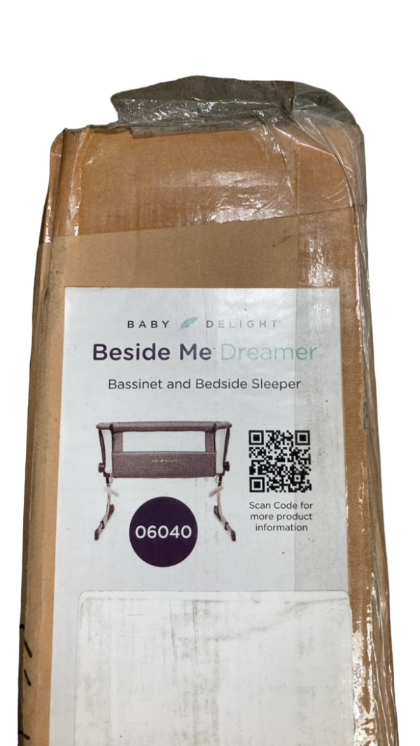 Baby Delight Beside Me Dreamer Bassinet & Bedside Sleeper, Charcoal Tweed Cheap - Image 3