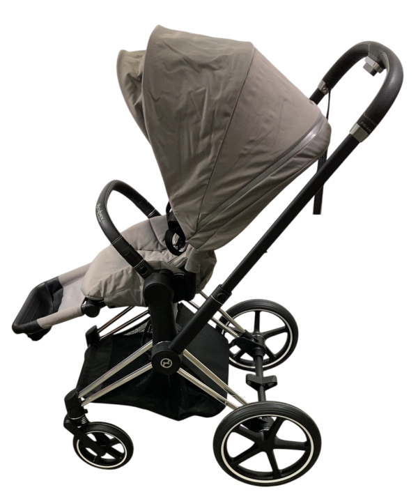 Cybex PRIAM Stroller, 2019, Manhattan Grey, Chrome With Black Details For Discount - Image 2