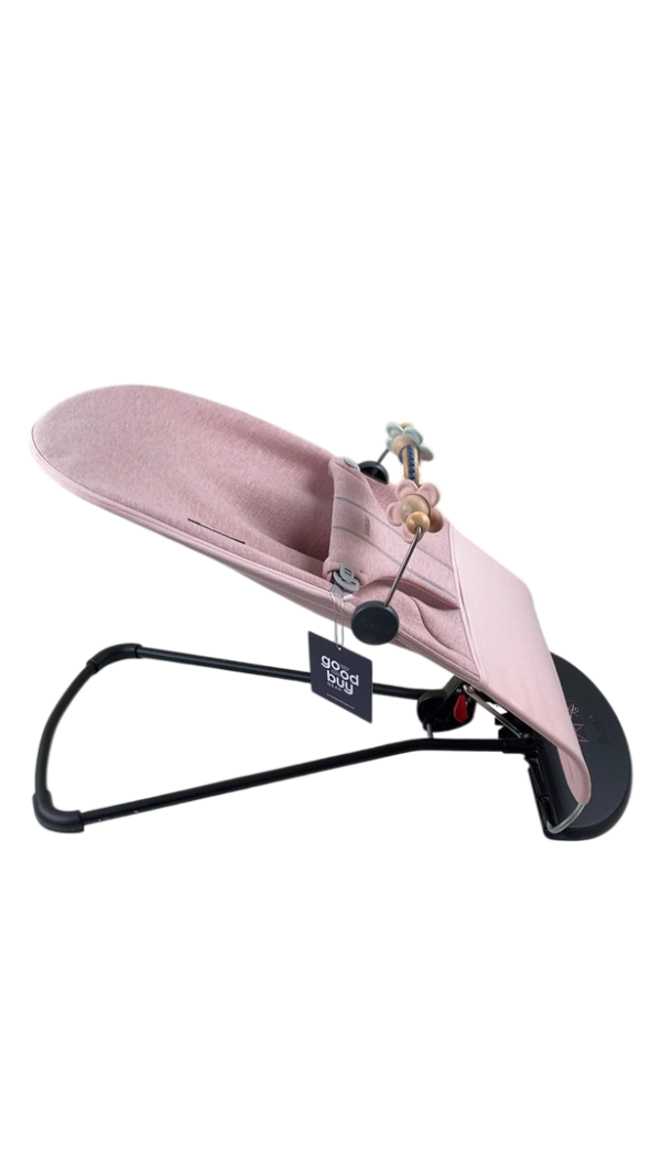 BabyBjorn Bouncer Bliss Bundle With Toy Bar, Googly Eyes Pastels, Black Frame, Light Pink 3D Jersey Online Sale - Image 3