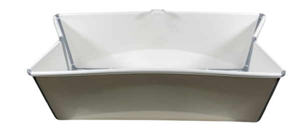 Stokke Flexi Bath Foldable Baby Bathtub, Light Gray, Regular Supply - Image 2