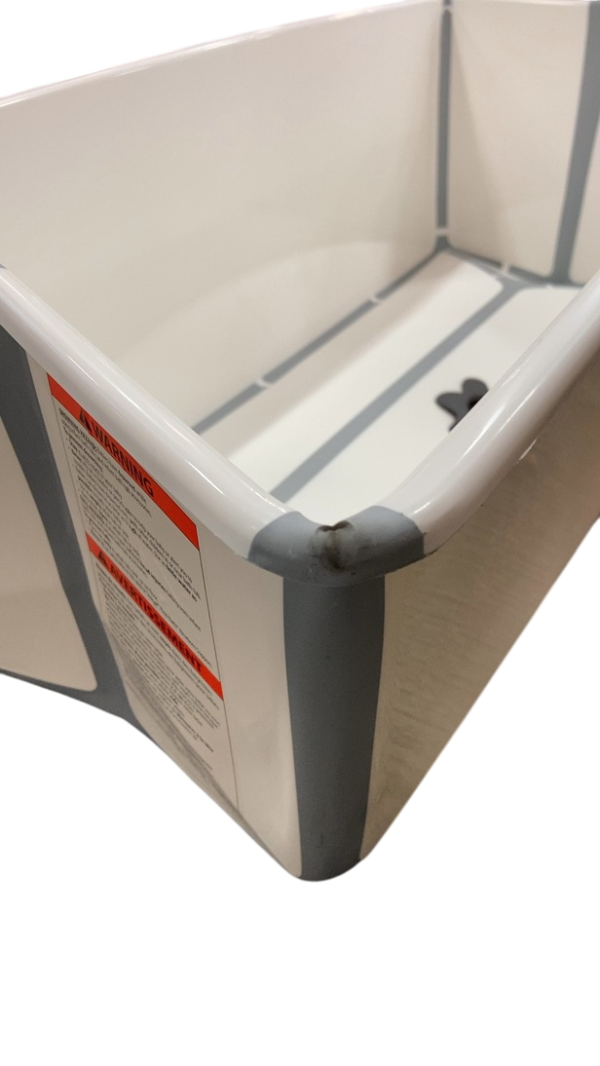 Stokke Flexi Bath Foldable Baby Bathtub, Light Gray, Regular Supply - Image 5