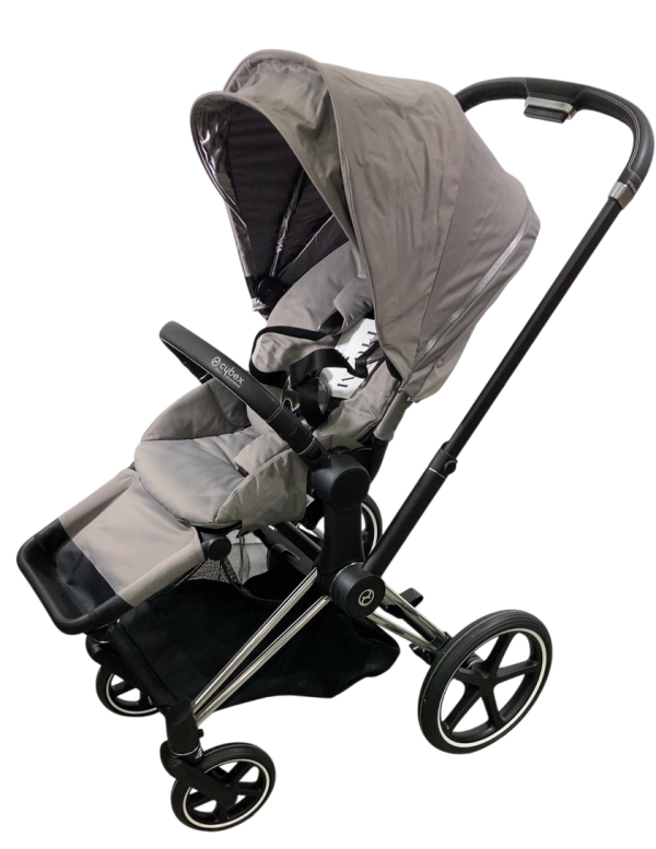 Cybex PRIAM Stroller, 2019, Manhattan Grey, Chrome With Black Details For Discount