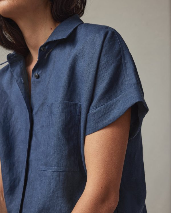 Easy Linen Shirt - Nautical Blue Online - Image 4
