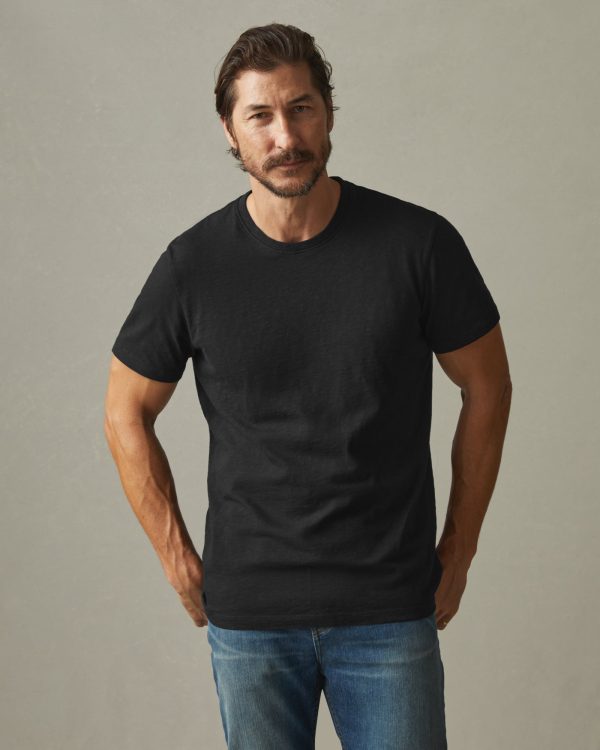 Premium Slub Crew Tee - Black Online
