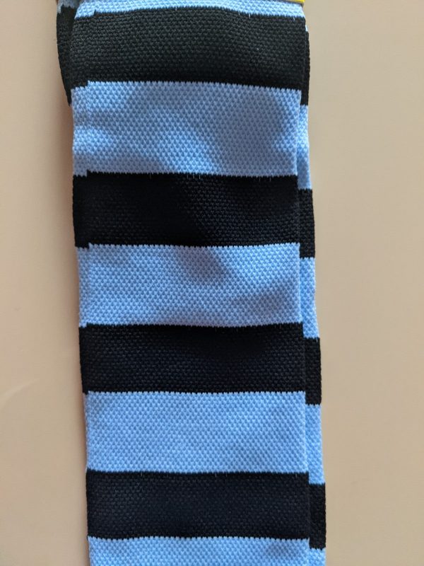 Compression Socks LIGHT BLUE with BLACK STRIPES DFCS-04 For Sale - Image 2