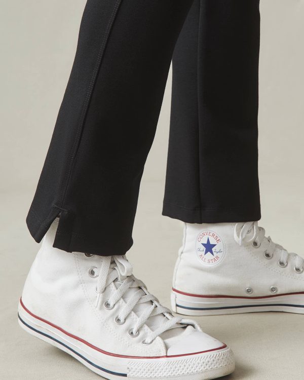 Ponte Kick Flare Pant - Super Black Fashion - Image 5