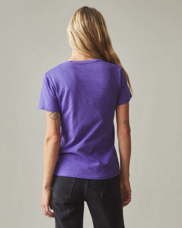 Premium Slub Crew Tee - Ultra Violet Online Hot Sale - Image 3