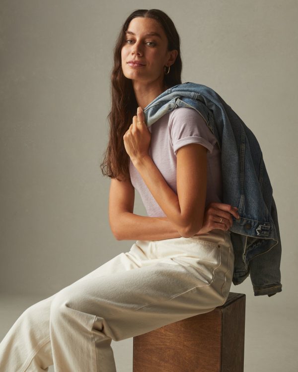 Premium Slub Crew Tee - Cloud Grey For Cheap - Image 4