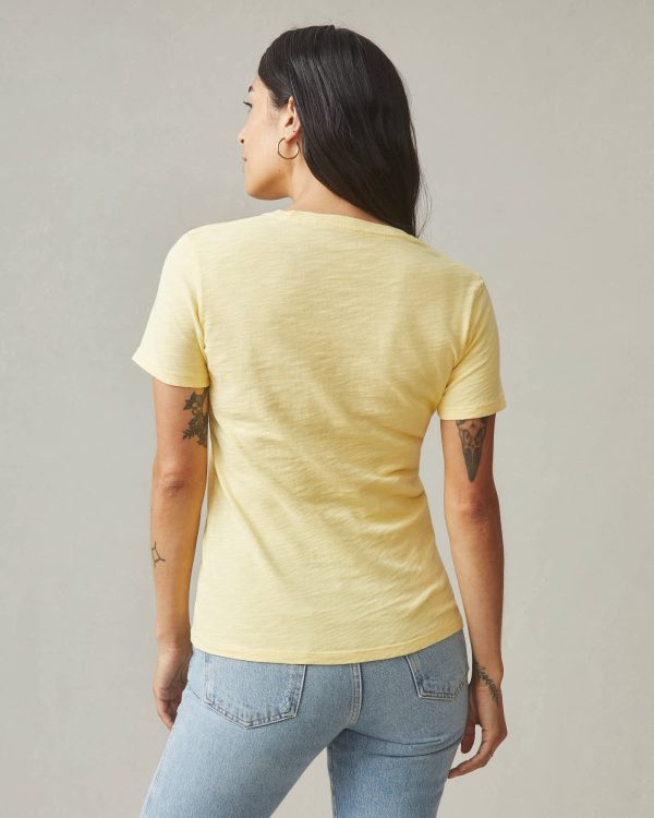 Premium Slub Crew Tee - Mellow Yellow For Cheap - Image 4