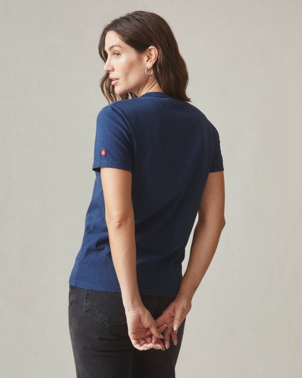Vintage Crew Tee - Washed Pageant Blue For Discount - Image 3