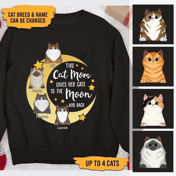 Cat Personalized T-shirt, Personalized Gift for Cat Lovers, Cat Mom, Cat Dad - TS042PS04 Online Hot Sale